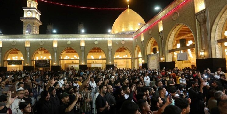 عزاداری شهادت حضرت مسلم (ع) در مسجد کوفه+فیلم
