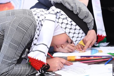 افطاری فلسطینیان برای زلزله‌زدگان حلب
