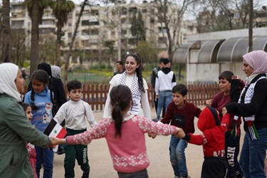 افطاری فلسطینیان برای زلزله‌زدگان حلب