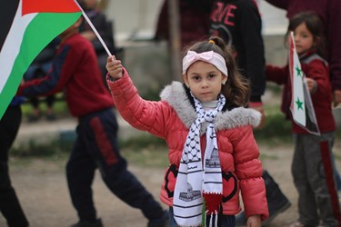 افطاری فلسطینیان برای زلزله‌زدگان حلب