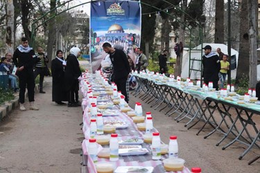 افطاری فلسطینیان برای زلزله‌زدگان حلب