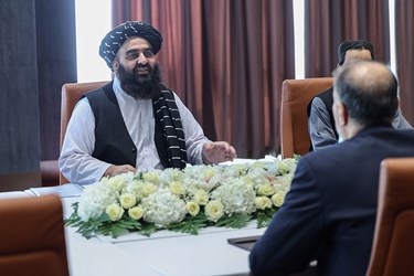 دیدار امیرخان متقی سرپرست وزارت خارجه دولت سرپرستی موقت افغانستان با حسین امیرعبداللهیان وزیر امور خارجه