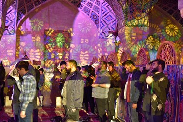 برگزاری مراسم شب قدر در مسجد نصیرالملک شیراز