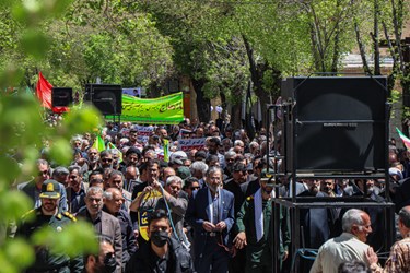 مردم آباده پای آرمان فلسطین