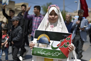 جوش و خروش مردم روزه‌دار شیراز در دفاع از ملت فلسطین 