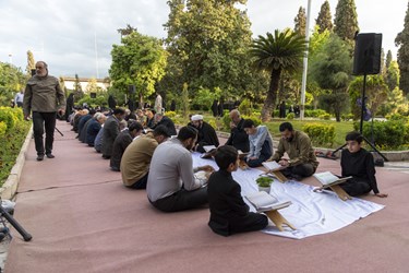 جزء خوانی خیابانی قرآن کریم در گرگان