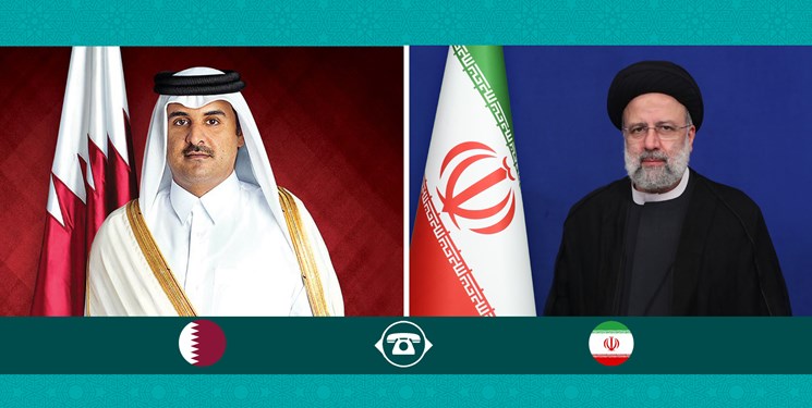 رئیسی در گفت‌وگو با امیر قطر: پیشرفت‌های منطقه‌ای در سایه همکاری‌ها میان کشورهای منطقه میسر است