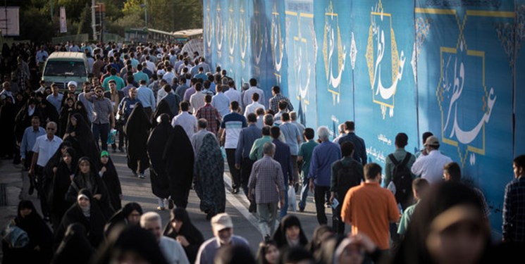 ویژه‌برنامه‌های عید فطر در مصلای تهران برگزار شد / اقامه نماز به امامت رهبر انقلاب