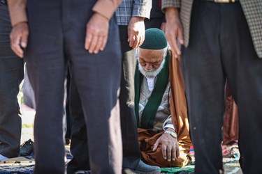 اقامه نماز عید سعید فطر همراه با جشن خانوادگی در آباده