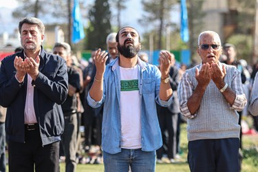 اقامه نماز عید سعید فطر همراه با جشن خانوادگی در آباده