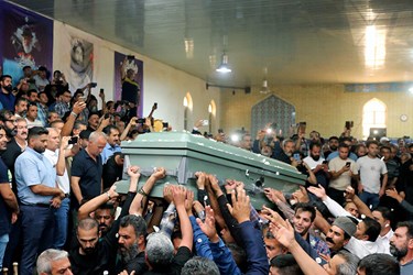 تشییع و خاکسپاری پهلوان «خلیل عقاب» در شیراز