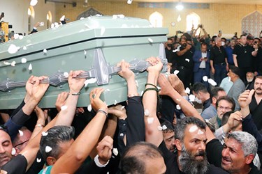 تشییع و خاکسپاری پهلوان «خلیل عقاب» در شیراز