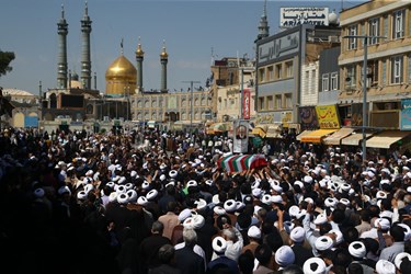 تشییع آیت الله سلیمانی در قم