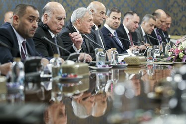  عبداللطیف رشید رئیس‌جمهور عراق در نشست هیئت های عالی رتبه ایران و عراق 
