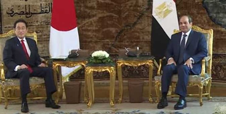 دیدار نخست وزیر ژاپن با رئیس جمهور مصر با محوریت تحولات منطقه