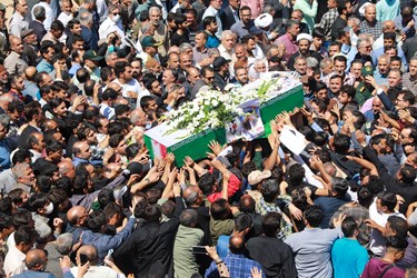 مراسم با شکوه تشییع پیکر حمید رضا الداغی در سبزوار