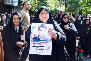 مراسم با شکوه تشییع پیکر حمید رضا الداغی در سبزوار