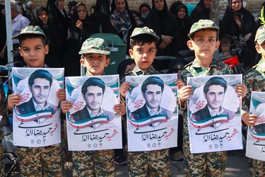 مراسم با شکوه تشییع پیکر حمید رضا الداغی در سبزوار