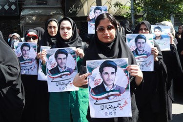 مراسم با شکوه تشییع پیکر حمید رضا الداغی در سبزوار