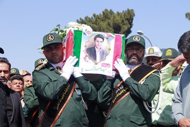مراسم با شکوه تشییع پیکر حمید رضا الداغی در سبزوار