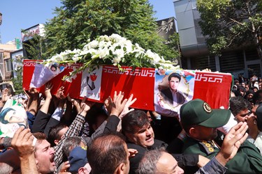 مراسم با شکوه تشییع پیکر حمید رضا الداغی در سبزوار
