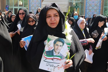 مراسم با شکوه تشییع پیکر حمید رضا الداغی در سبزوار