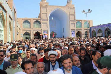 مراسم با شکوه تشییع پیکر حمید رضا الداغی در سبزوار