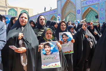 مراسم با شکوه تشییع پیکر حمید رضا الداغی در سبزوار