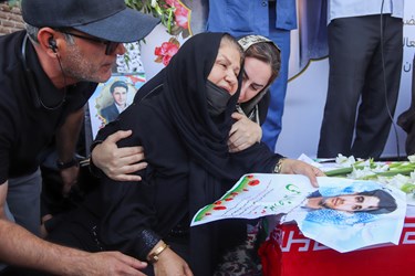 مراسم با شکوه تشییع پیکر حمید رضا الداغی در سبزوار