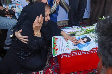 مراسم با شکوه تشییع پیکر حمید رضا الداغی در سبزوار