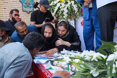 مراسم با شکوه تشییع پیکر حمید رضا الداغی در سبزوار