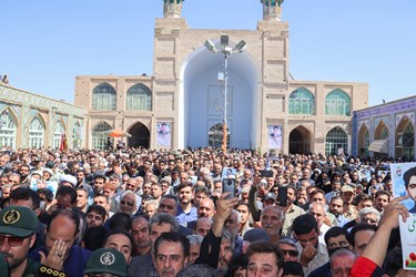 مراسم با شکوه تشییع پیکر حمید رضا الداغی در سبزوار