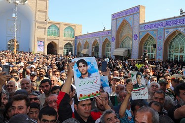 مراسم با شکوه تشییع پیکر حمید رضا الداغی در سبزوار