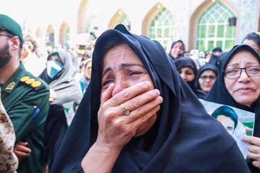 مراسم با شکوه تشییع پیکر حمید رضا الداغی در سبزوار