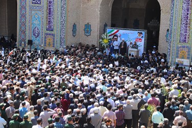 مراسم با شکوه تشییع پیکر حمید رضا الداغی در سبزوار