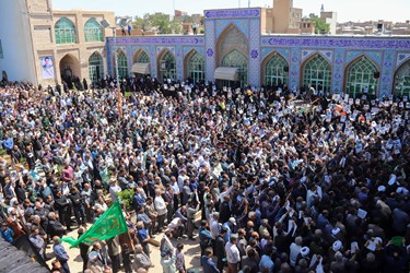مراسم با شکوه تشییع پیکر حمید رضا الداغی در سبزوار