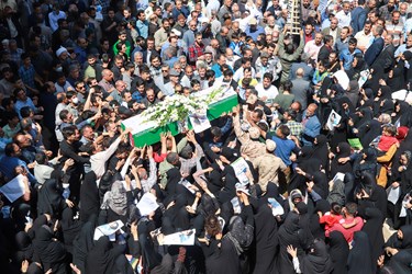 مراسم با شکوه تشییع پیکر حمید رضا الداغی در سبزوار