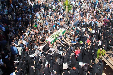مراسم با شکوه تشییع پیکر حمید رضا الداغی در سبزوار