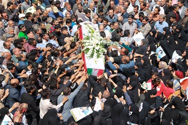 مراسم با شکوه تشییع پیکر حمید رضا الداغی در سبزوار