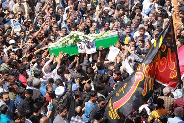 مراسم با شکوه تشییع پیکر حمید رضا الداغی در سبزوار