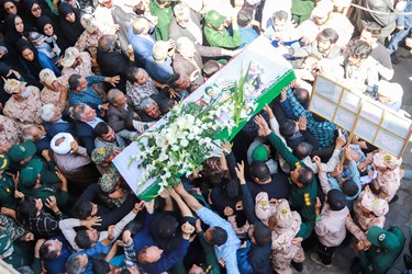 مراسم با شکوه تشییع پیکر حمید رضا الداغی در سبزوار