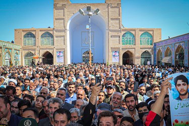 آیین تشییع پیکر شهید« الداغی» در سبزوار