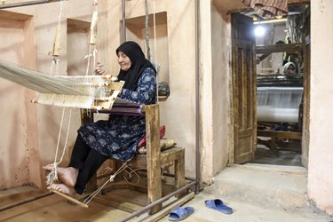 روستای «رویین» اسفراین، قطب نساجی سنتی کشور