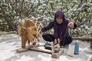 روستای «رویین» اسفراین، قطب نساجی سنتی کشور