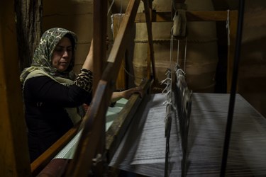 روستای «رویین» اسفراین، قطب نساجی سنتی کشور