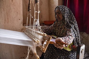 روستای «رویین» اسفراین، قطب نساجی سنتی کشور