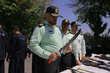 حضور سردار حمید هواوند فرمانده نیروی انتظامی استان البرز در اجرای «طرح رعد» و «برخورد با اوباش» در البرز