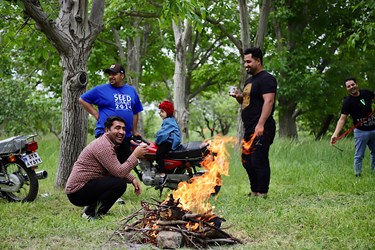 گزارش تصویری| برپایی آئین کهن «پنجاه بدر» در قزوین