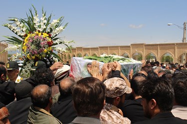 آیین تشییع پیکر شهید «مهدی هادی» در زنجان