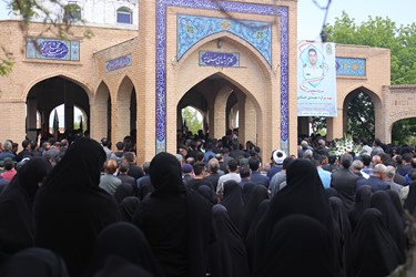 آیین تشییع پیکر شهید «مهدی هادی» در زنجان